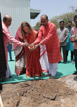Bhoomipoojan-Zeremonie in Vadodara