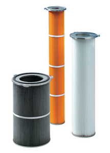 Filterpatronen Ø 150, 214, 327 mm mit 3-Laschen-Flansch